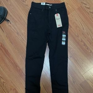 Levi's 721 High Rise Skinny Black Jeans (W28 L32) 6 Long